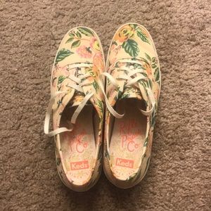 EUC Rifle Paper Keds Jardin Paris Sz 8